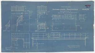 Schlosserarbeiten Maschinenhaus [Geländer für Treppe Kopfbau und Maschinistendecke]