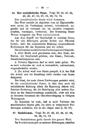 67. Sozialismus.