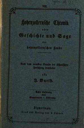 Aus der Vorzeit Hohenzollerns : Sagen und Erzählungen
