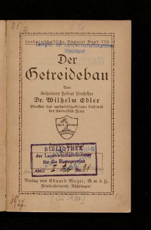 Der Getreidebau