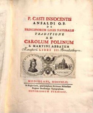 De principiorum legis naturalis traditione : libri 3