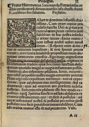 Fratris Hieronymi Sauonarolae Ferrariensis expositiones in psalmos : Qui regis Israel, Miserere mei Deus, In te domine speravi