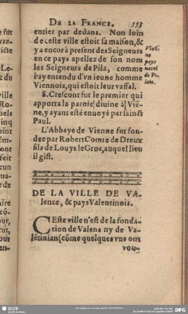 De La Ville De Valence, & pays Valentinois