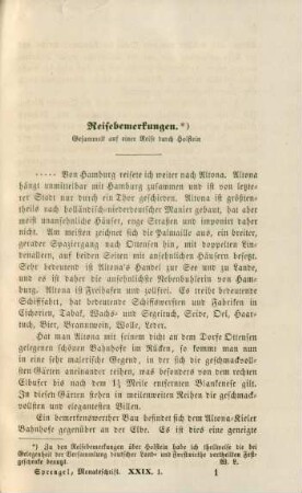 Reisebemerkungen.