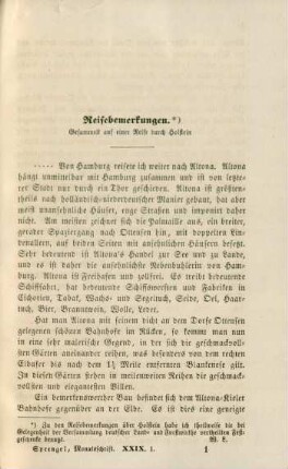 Reisebemerkungen.