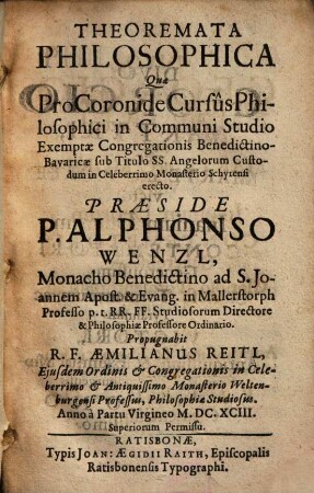Theoremata Philosophica