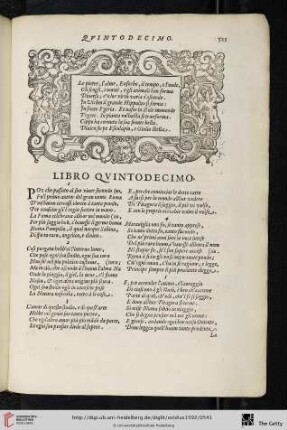 Libro quintodecimo [1-236]