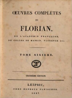 Oeuvres complètes de Florian : en huit volumes. 6, [Don Quichotte ; 2]