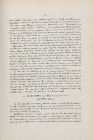 11. De splitsing van het civiel en het militair gezag