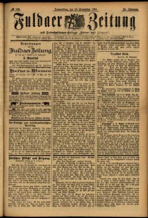 Ausgabe vom Donnerstag, den 26. September 1895.