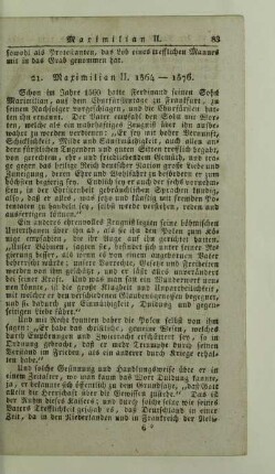 21. Maximilian II. 1564 - 1576
