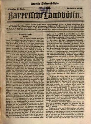 Bayerische Landbötin. 1850, 2 = Jg. 21
