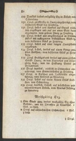 Weißgültig Erz.