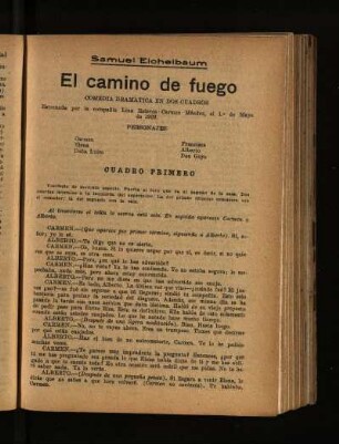 El camino de fuego