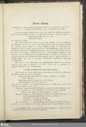 Plenar-Sitzung