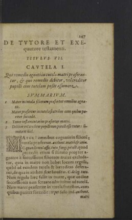 Titulus VII.