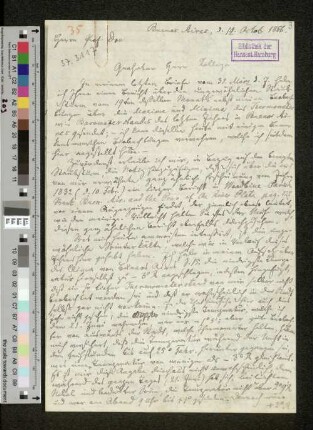 Brief an Prof. Heinrich Wilhelm Dove