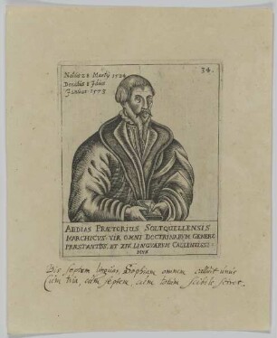 Bildnis des Abdias Praetorius