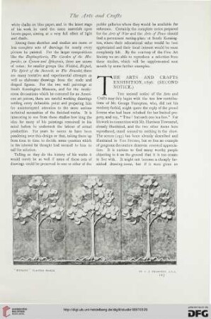 9: The Arts and Crafts Exhibition, 1896 (second notice)