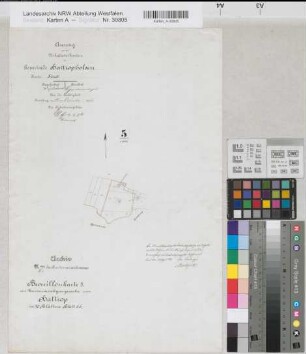 Hattrop (Soest), Teilung Hattrop, Bl.5 Brouillonkarte Hattropholsen Flur 5
