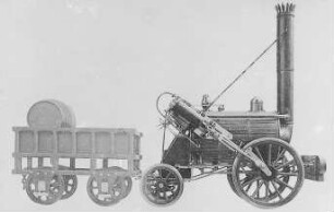 Modell der Lokomotive "Rocket" : Technikgeschichte | Industrie und Technik | Eisenbahnbetriebsmittel (Lokomotiven und Wagen)