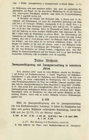 Dritter Abschnitt. Zwangsversteigerung und Zwangsverwaltung in besonderen Fällen