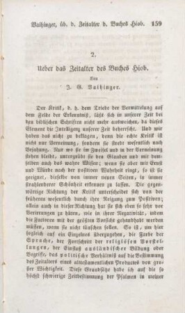 159-184 Ueber das Zeitalter des Buches Hiob