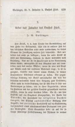 159-184 Ueber das Zeitalter des Buches Hiob