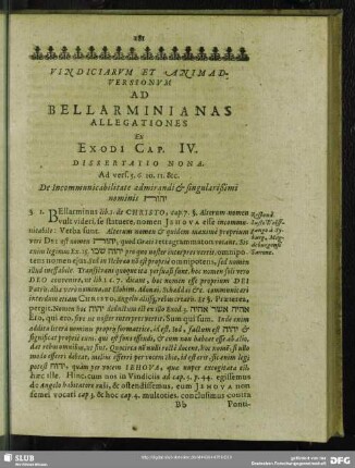 Dissertatio Nona
