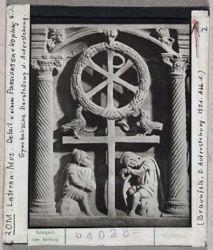 Rom, Lateran.-Mus., Passionssarkophag, Symbolische Darstellung der Auferstehung (Detail)