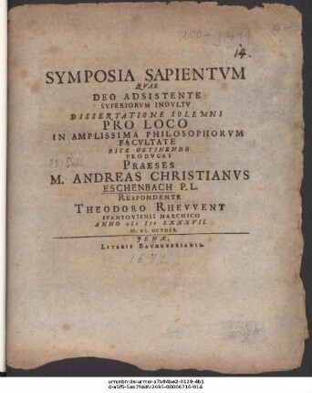 Symposia Sapientum