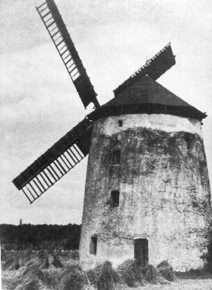 Falkenhain-Heyda. Holländermühle in Heyda bei Dornreichenbach, aus: Welt im Bild, 1935