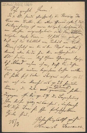 Brief an B. Schott's Söhne : 23.03.1905