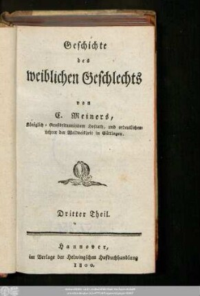 3: Geschichte des weiblichen Geschlechts
