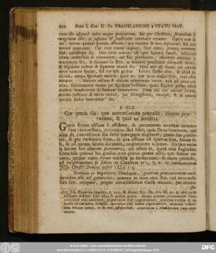 §. XLII. Cur gratia illa, quae conversionem praecedit, dicatur praeveniens, & quid ea involvat.