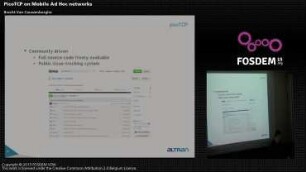 PicoTCP on Mobile Ad Hoc networks