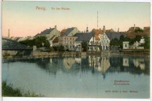 Penig a. d. Mulde. Blick auf Penig