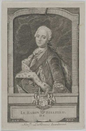 Bildnis des Jakob Friedrich de Bielfeld