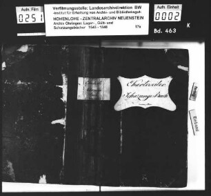 Gült- und Schatzungsbuch über Eckartsweiler.