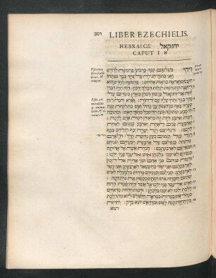 Liber Ezechielis, Hebraice [...] Caput 1. - 48.