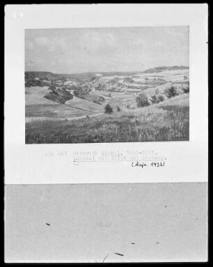 Ansicht des Lahntals mit Blick auf Marburg