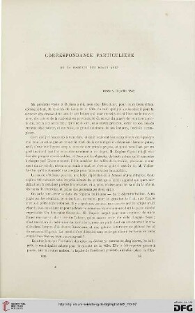 13: Correspondance particulière de la Gazette des Beaux-Arts