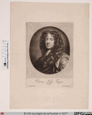 Bildnis Peter Lely (1680 Sir) (eig. Pieter van der Faes)