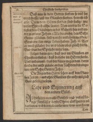 Lehr und Erinnerung auß dem andern Stück.