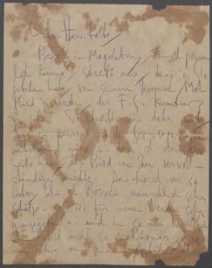 Brief von Karl Schmidt-Rottluff an Georg Kolbe