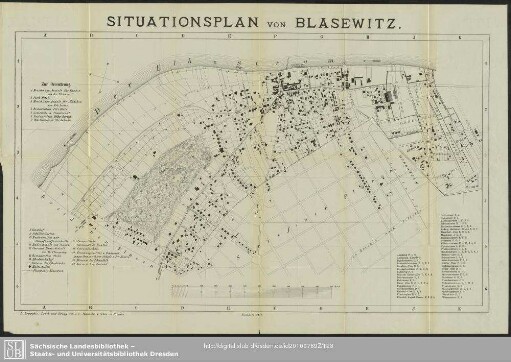 Karte : Situationsplan von Blasewitz