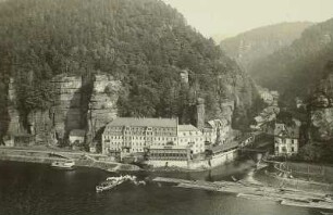 Tschechien, Herrnskretschen, Blick ins Kamnitztal