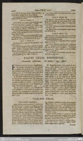 Psalmi CXLIII. Dispositio. Liberationis desiderium. Ne judices! rege, refice!