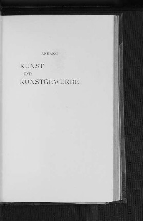 Kunst und Kunstgewerbe