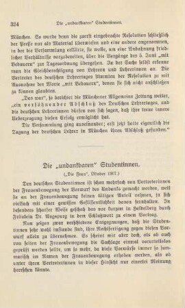 Die "undankbaren" Studentinnen